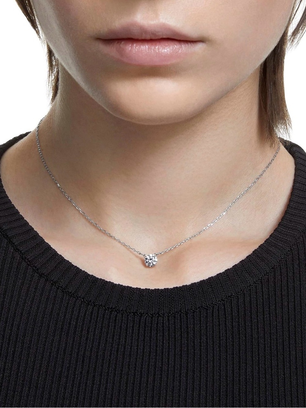 Swarovski Crystal Attract Necklace Rhodium Plated